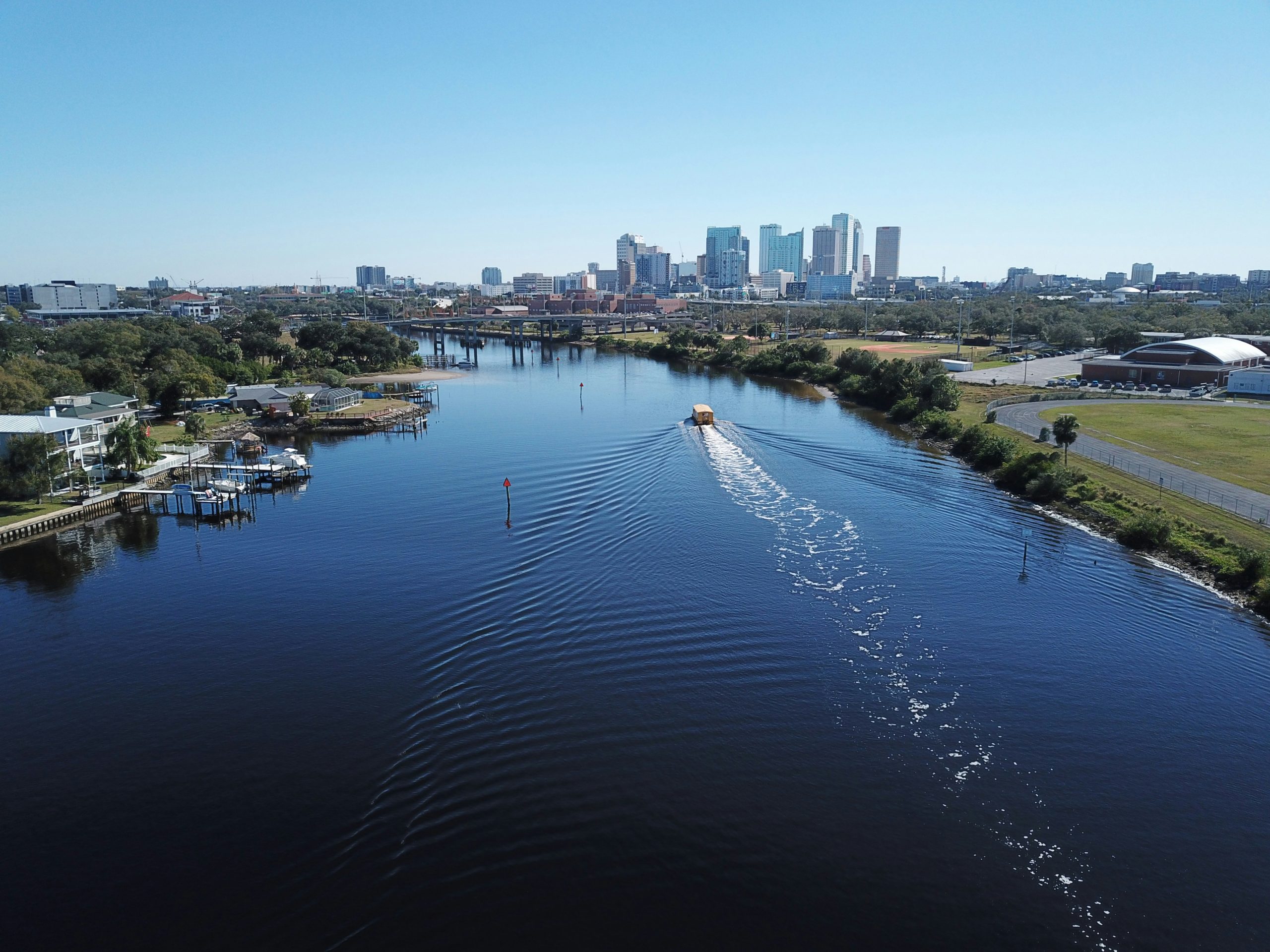 Uitzicht over Tampa tijdens een rondreis door Florida