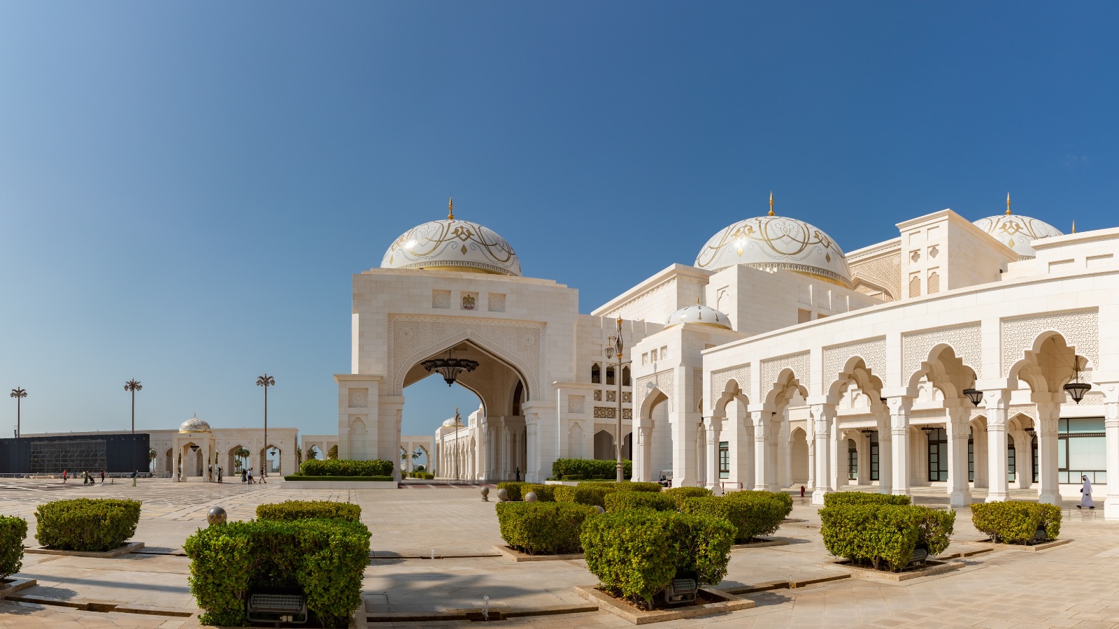 Palace Qasr Al Watan Main Entrance in Abu Dhabi