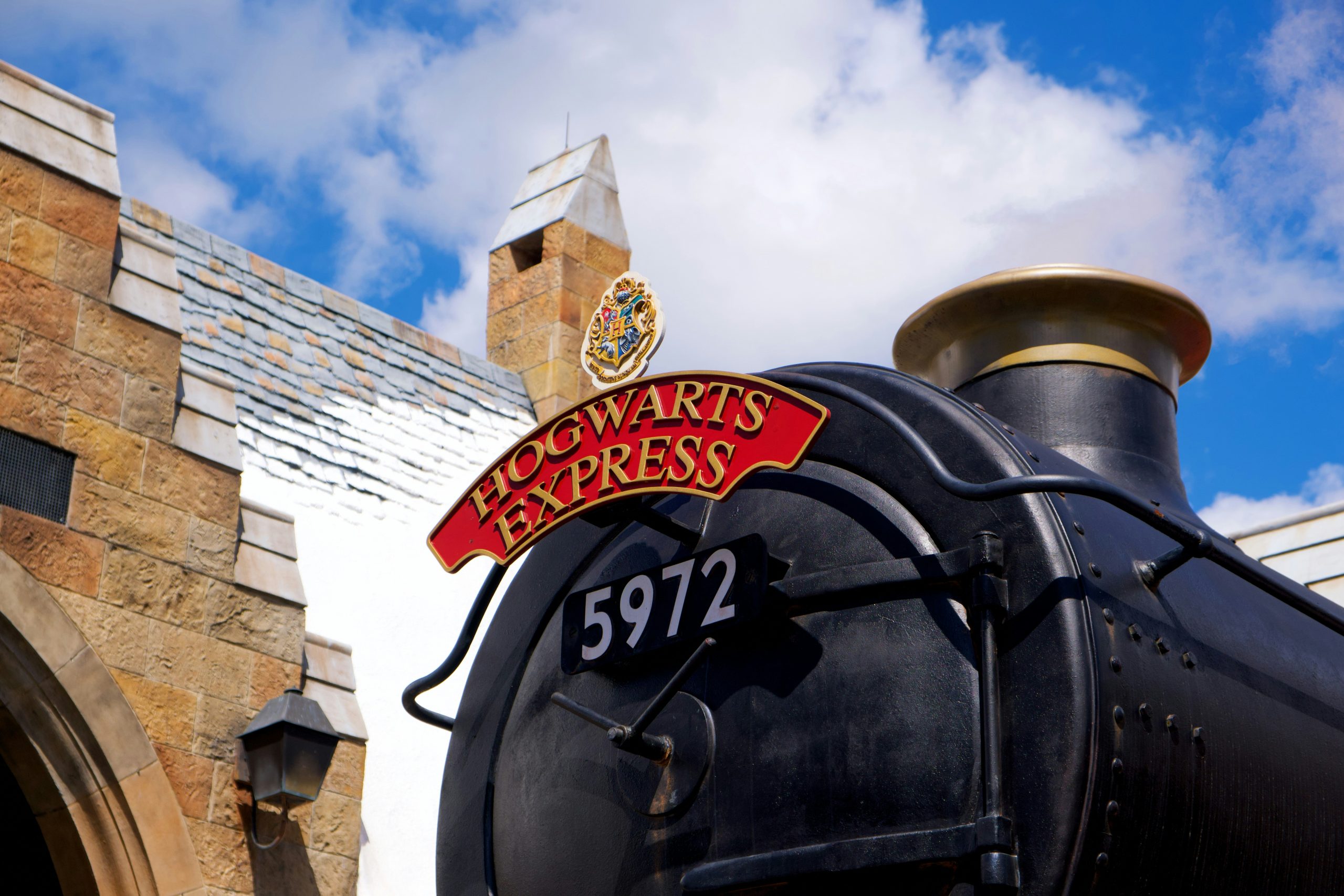 Hogwarts Express train at Universal Studios Orlando, part of The Wizarding World of Harry Potter
