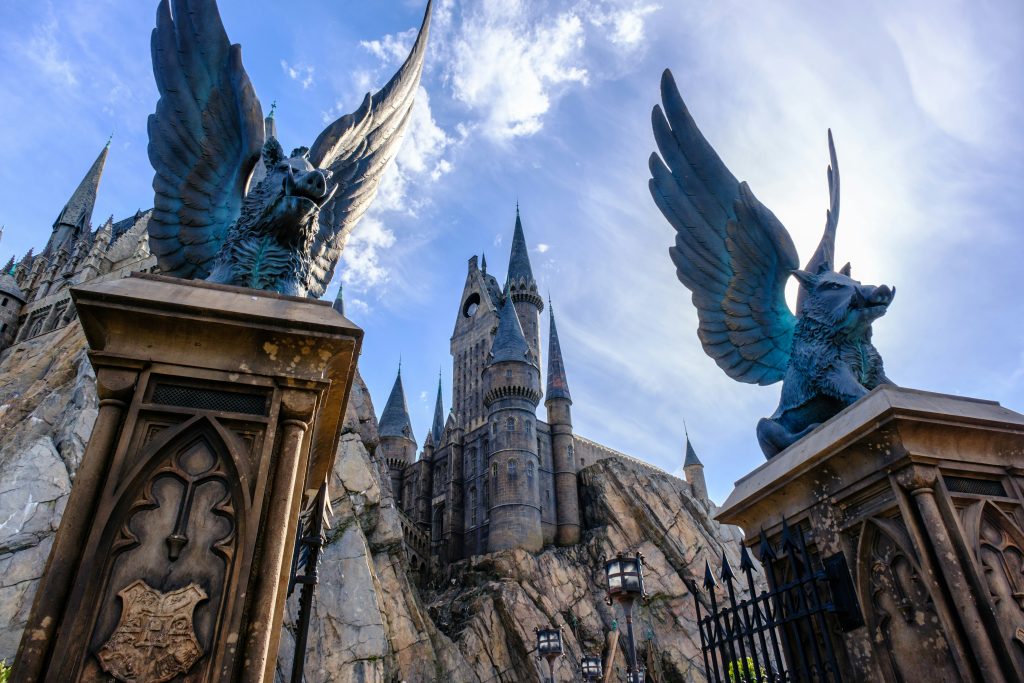 Hogwarts magic school at Universal Studios Florida - Wizarding World of Harry Potter