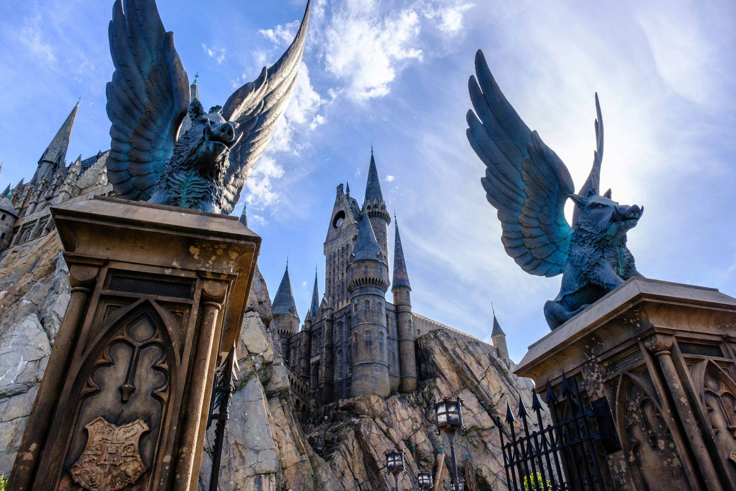 Hogwarts magic school at Universal Studios Florida - Wizarding World of Harry Potter