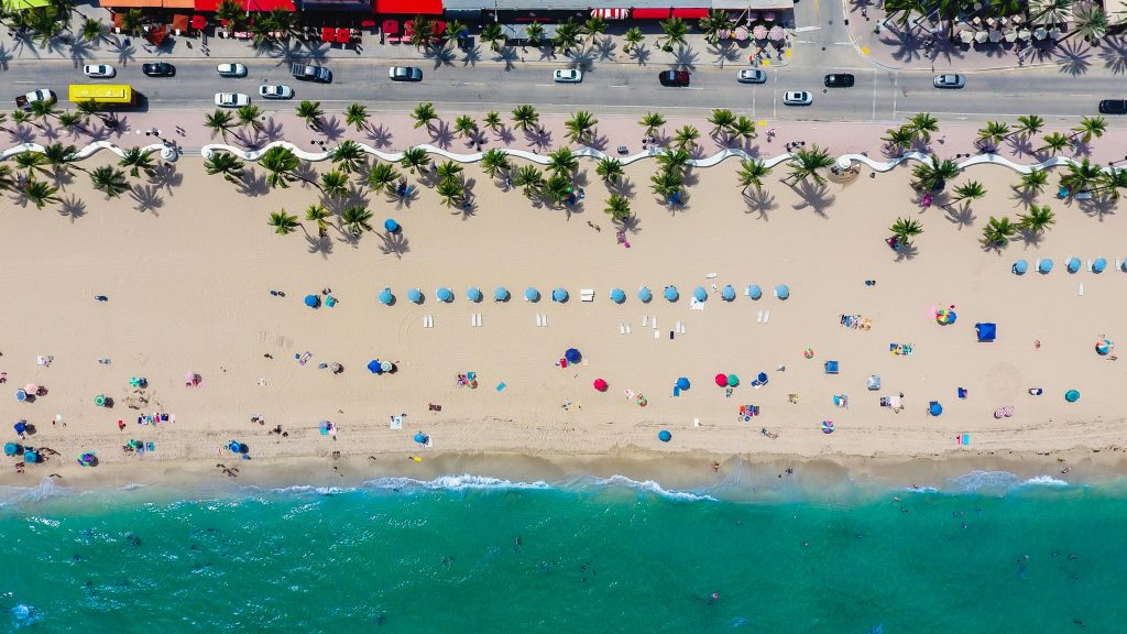 Fort Lauderdale beach during a tour of Florida