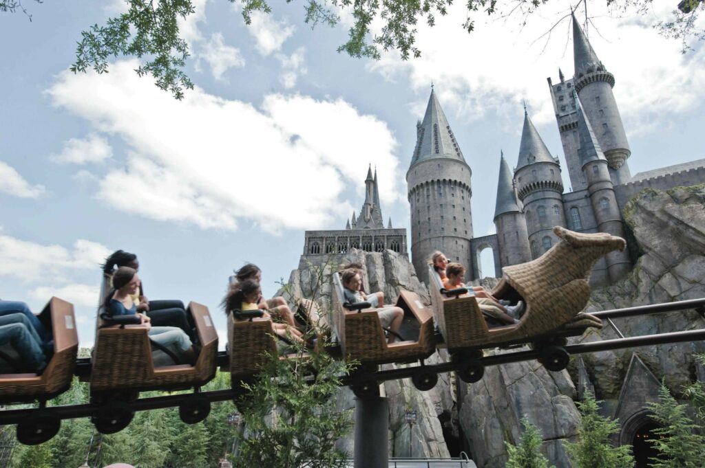 Flight of the Hippogriff een attractie van Harry potter park in Florida, Orlando