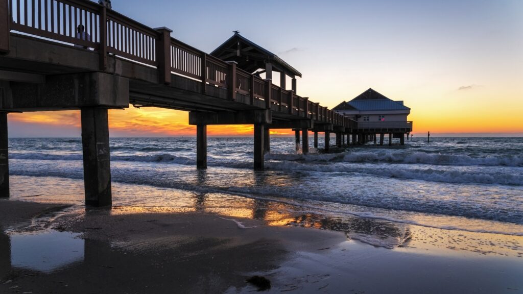 Clearwater beach sunset