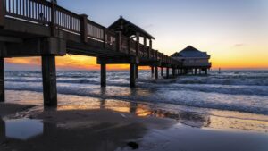 Clearwater beach sunset