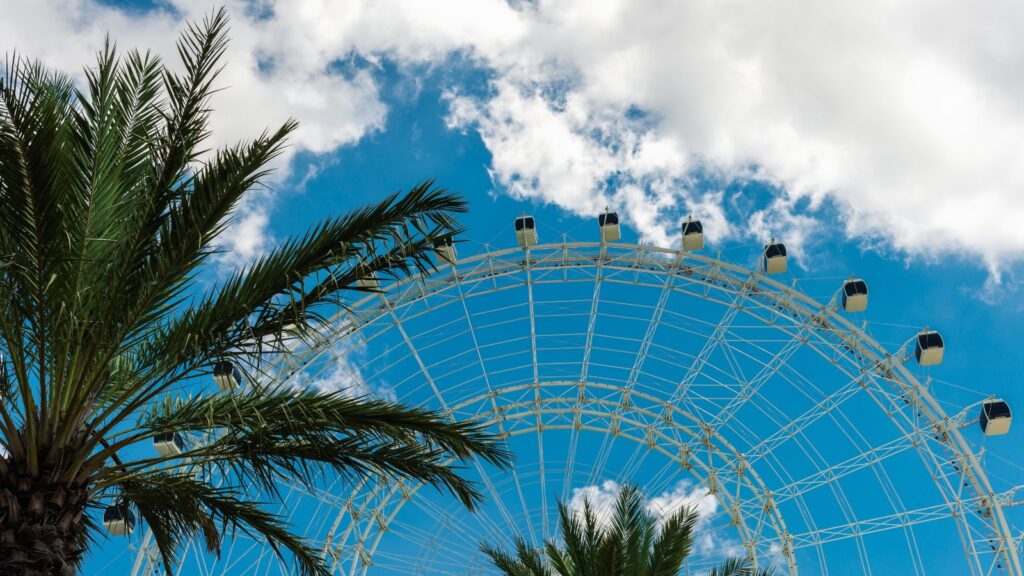 Views of the Orlando Eye - iconic attraction for your Florida Orlando vacation