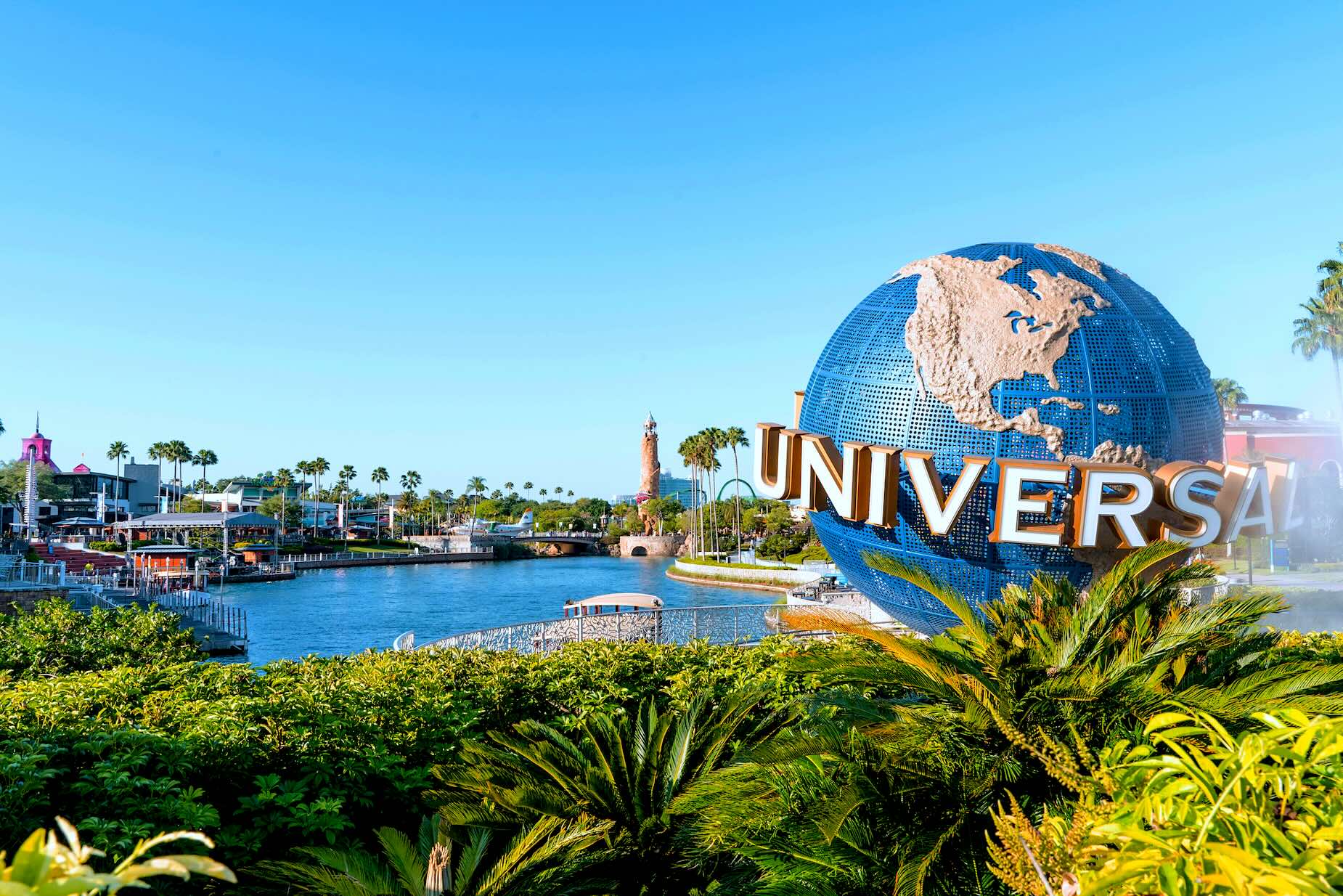 Globe at the entrance to Universal Studios Florida, Universal Orlando Resort