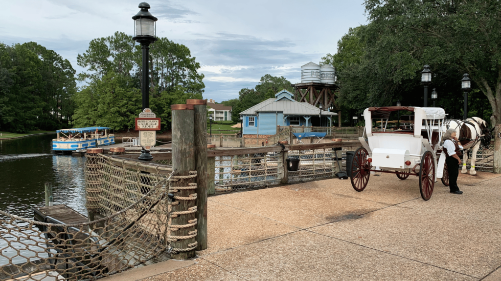 Port Orleans Riverside horse cabbage riding