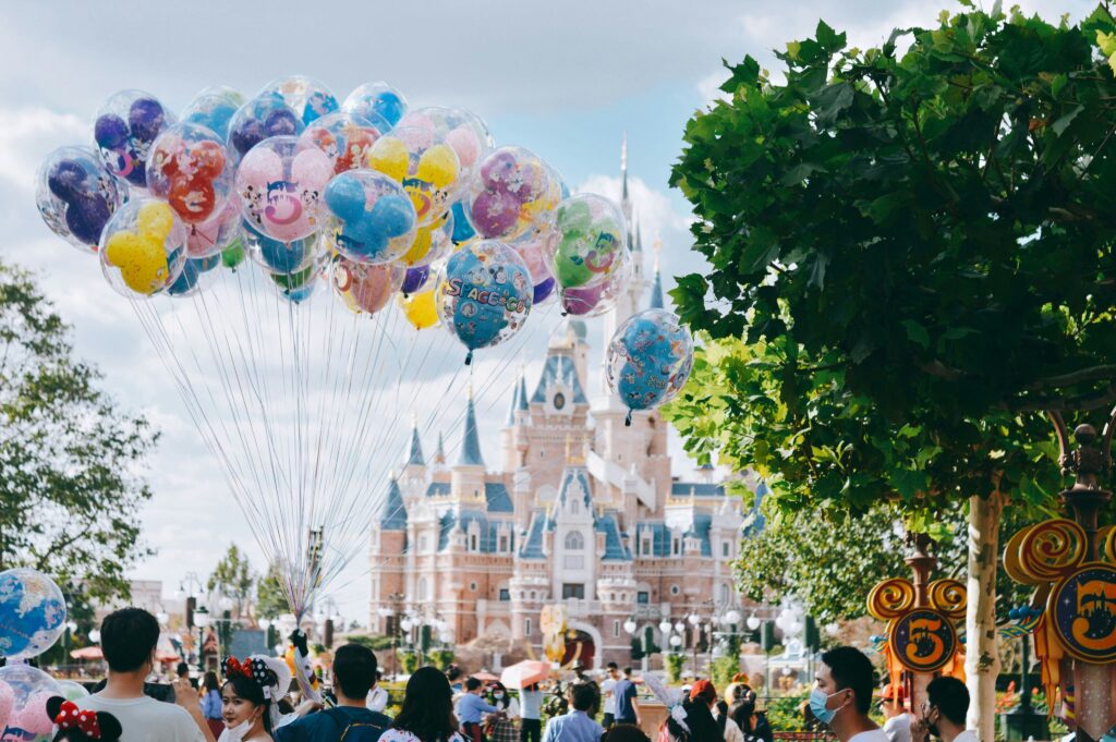 Shanghai Disney Castle Asia China Balloon