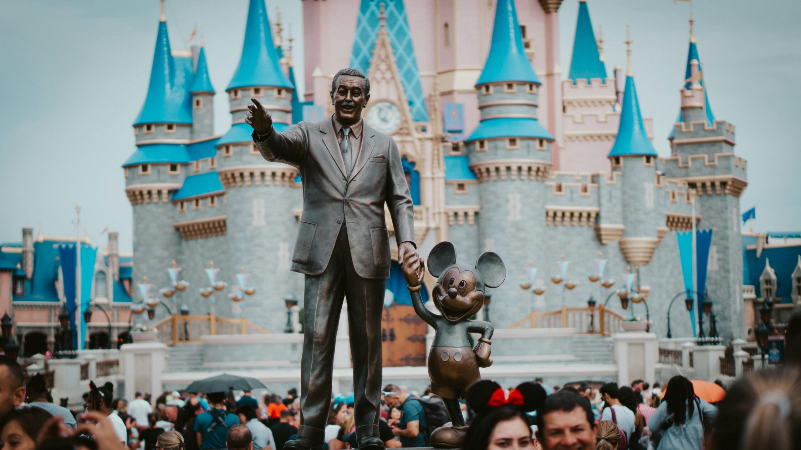 Walt Disney World Magic Kingdom Walt statue - vacation Disney Orlando