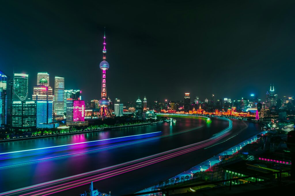 Shanghai Asia China at Night