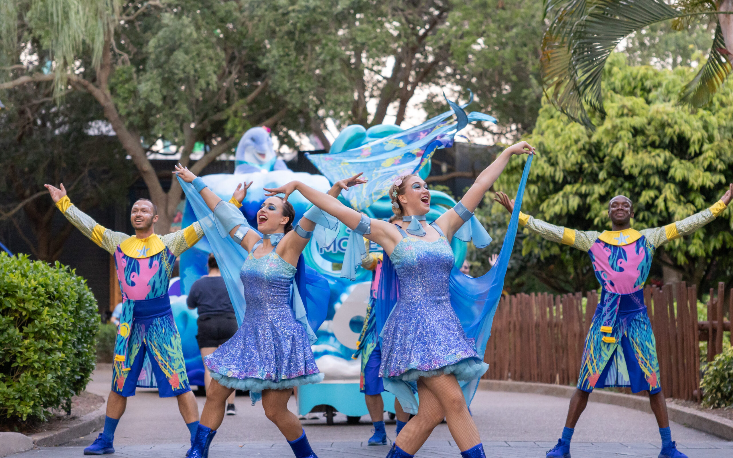 SeaWorld Anniversary Parade entertainment in Orlando