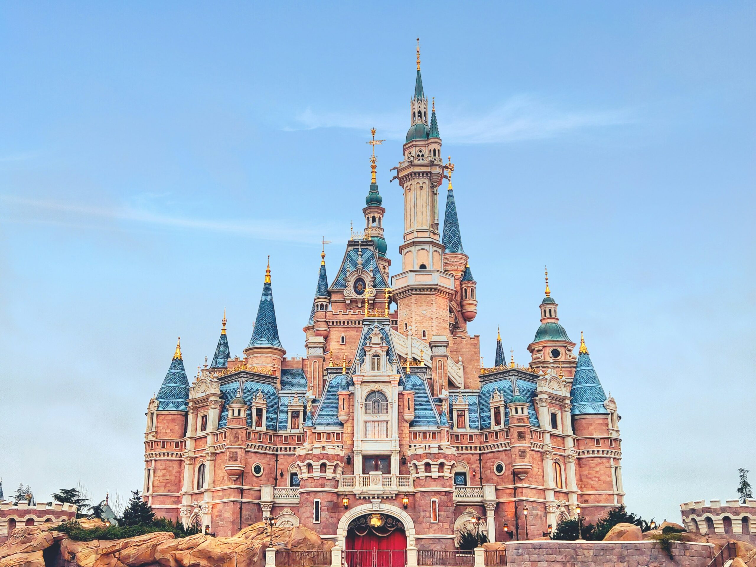 The Shanghai Disneyland castle during a group trip to Asia