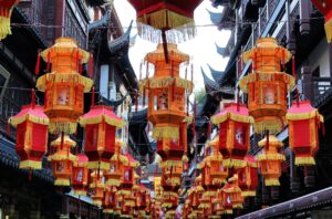 Shanghai Azie China lampionnen