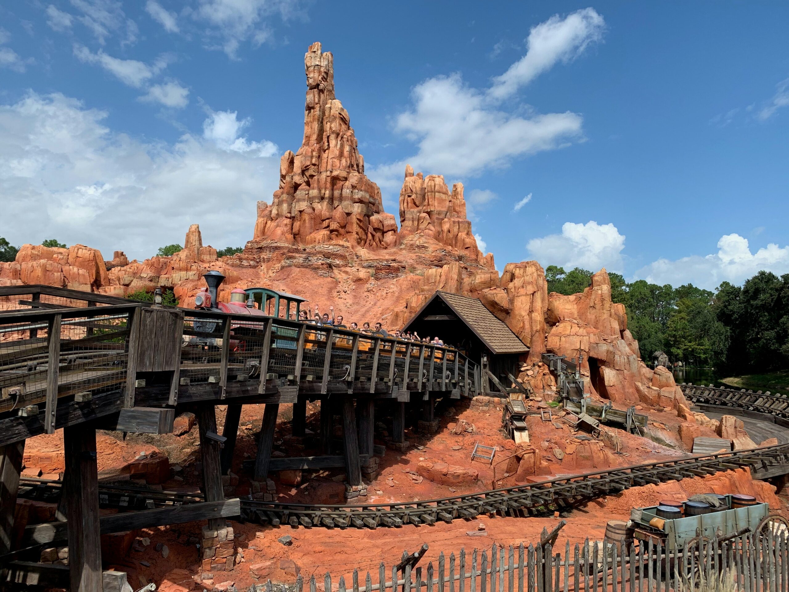 Big Thunder Mountain Railroad roller coaster at Magic Kingdom, Walt Disney World Orlando