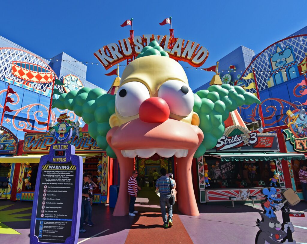 The Simpsons at Universal Studios Florida during your vacation to Universal Orlando Resort