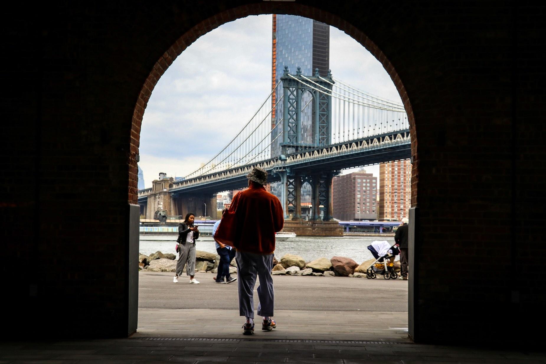 DUMBO Brooklyn New York - NYC United States Tunnel view
