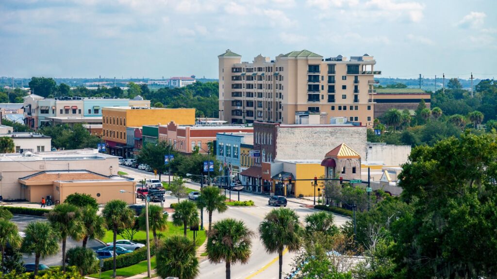 Kissimmee center during a vacation to Florida