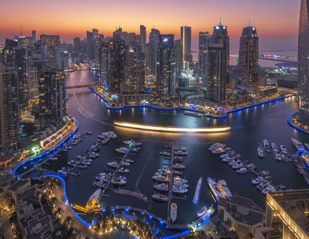 Dubai Marina United Arab Emirates marina