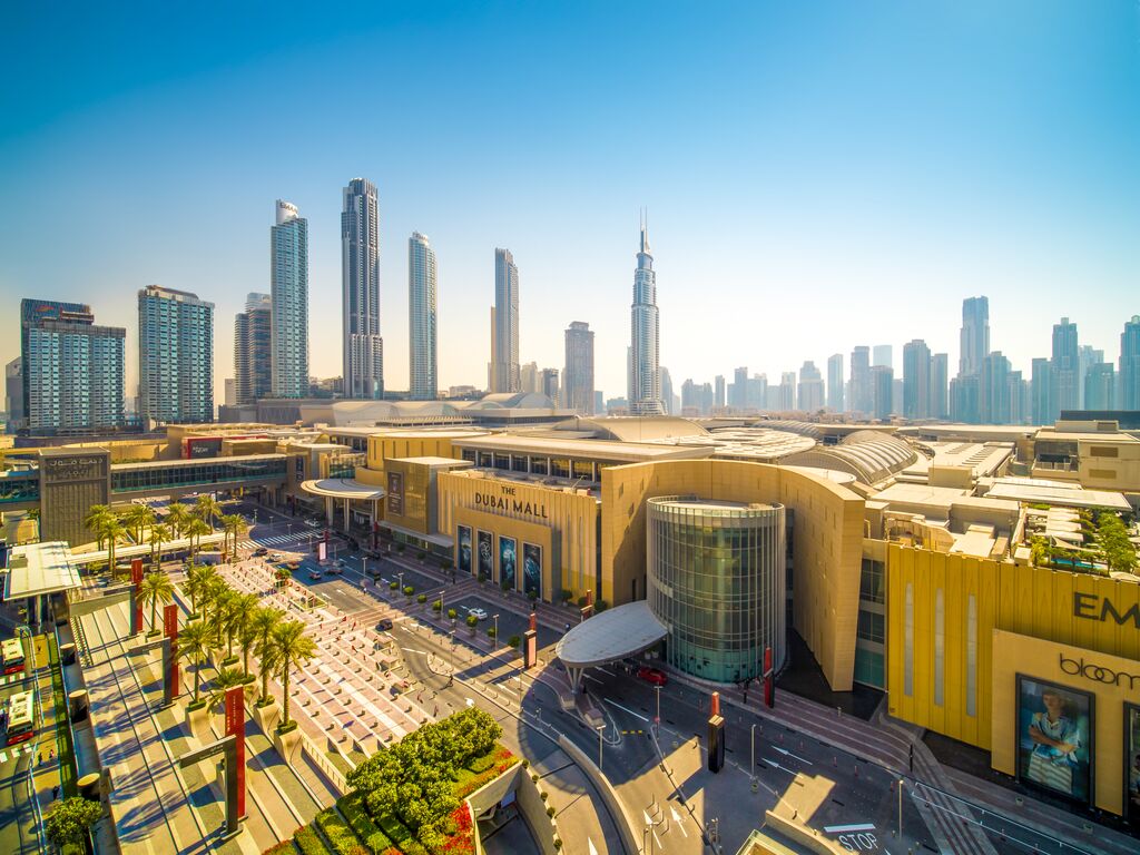 Dubai Mall United Arab Emirates Top view