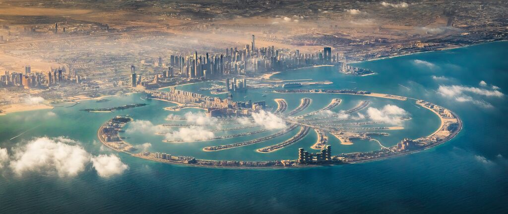 Dubai United Arab Emirates Palm Jumeira landscape
