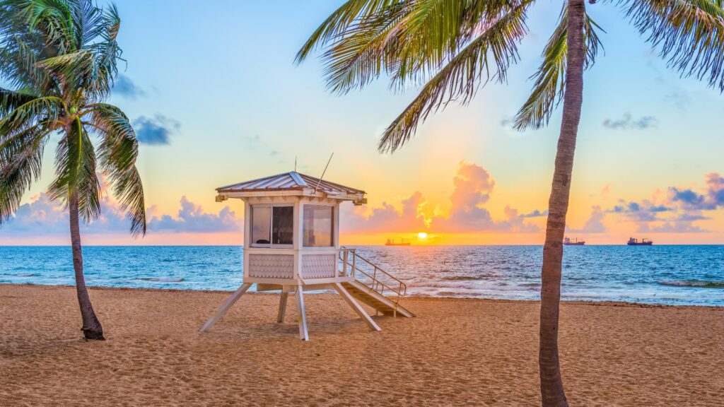 Fort Lauderdale beach sunset
