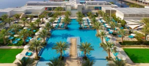 Abu Dhabi United Arab Emirates Hilton Hotel swimming pool