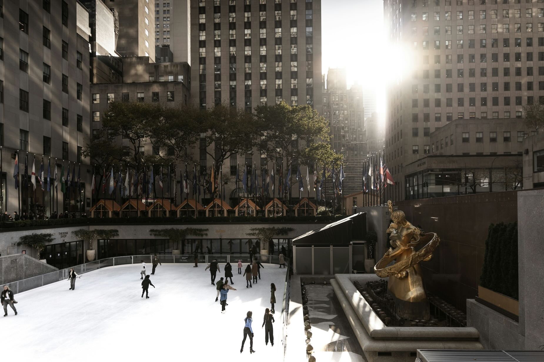 Rockefeller Center New York - NYC United States Skating rink Christmas