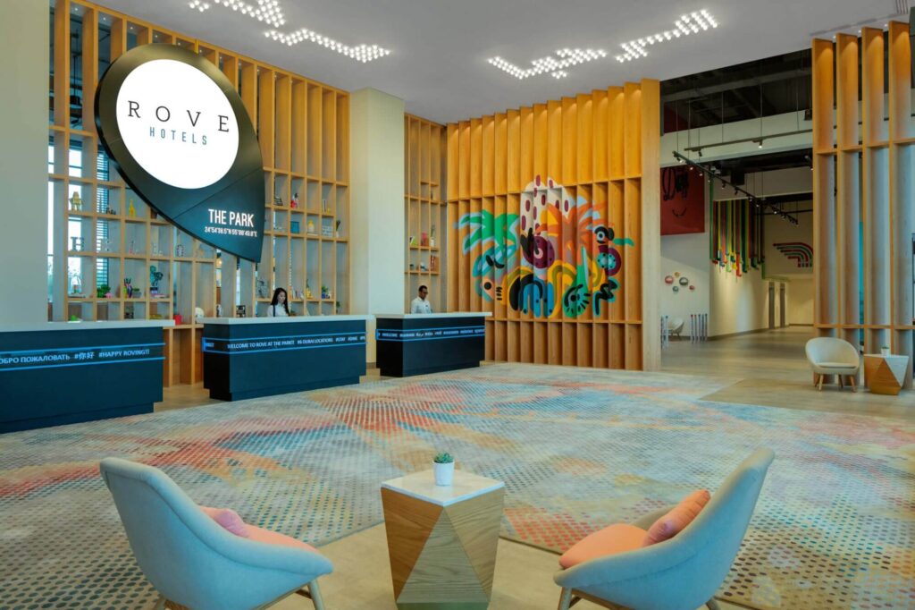 Rove at the Park Lobby Dubai United Arab Emirates