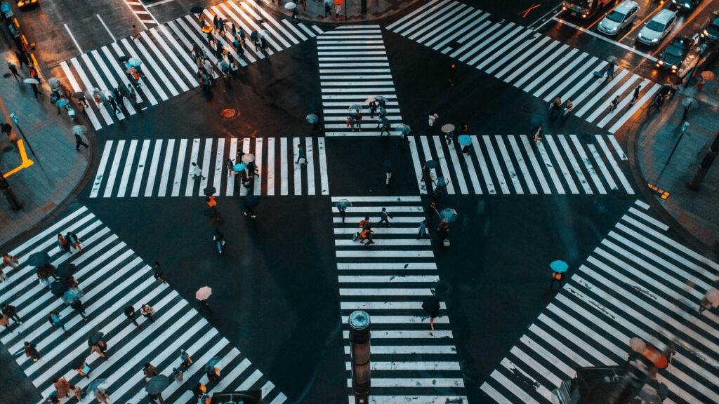 Tokyo Shibuya Crossing, well-known in Japan