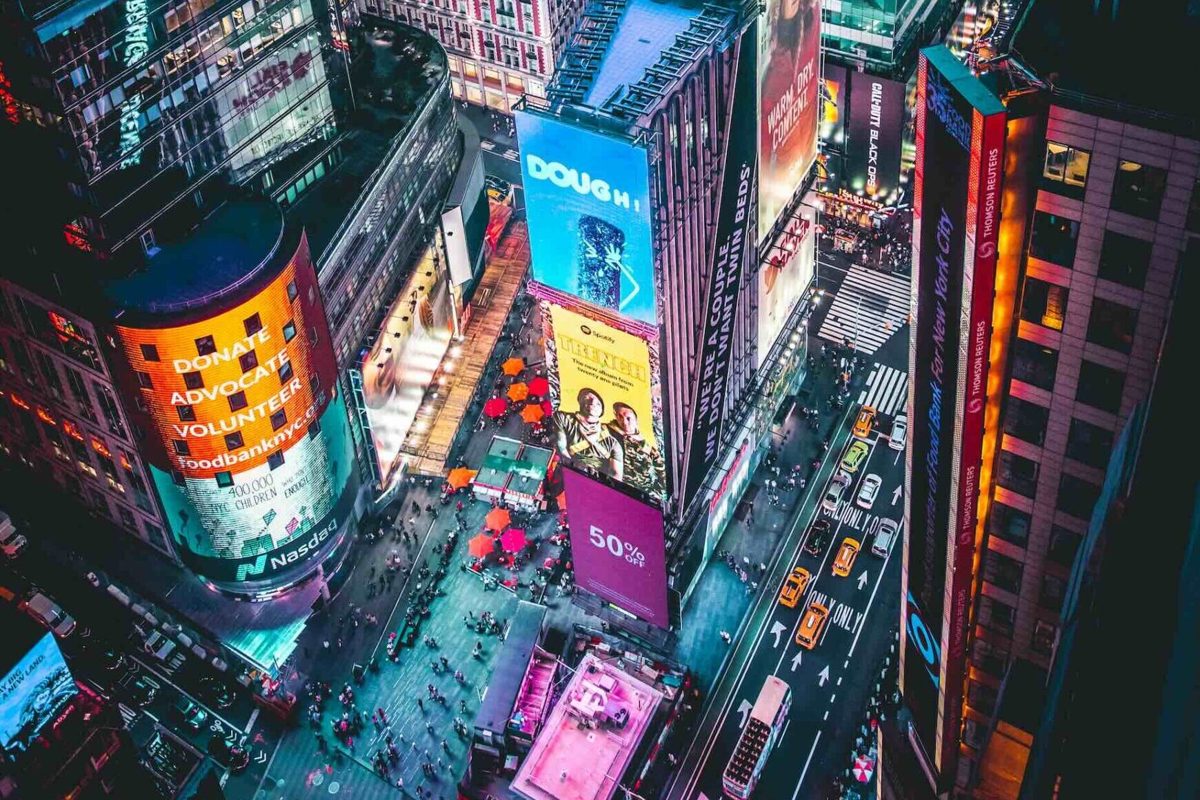 Times Square New York - NYC United States birdsview