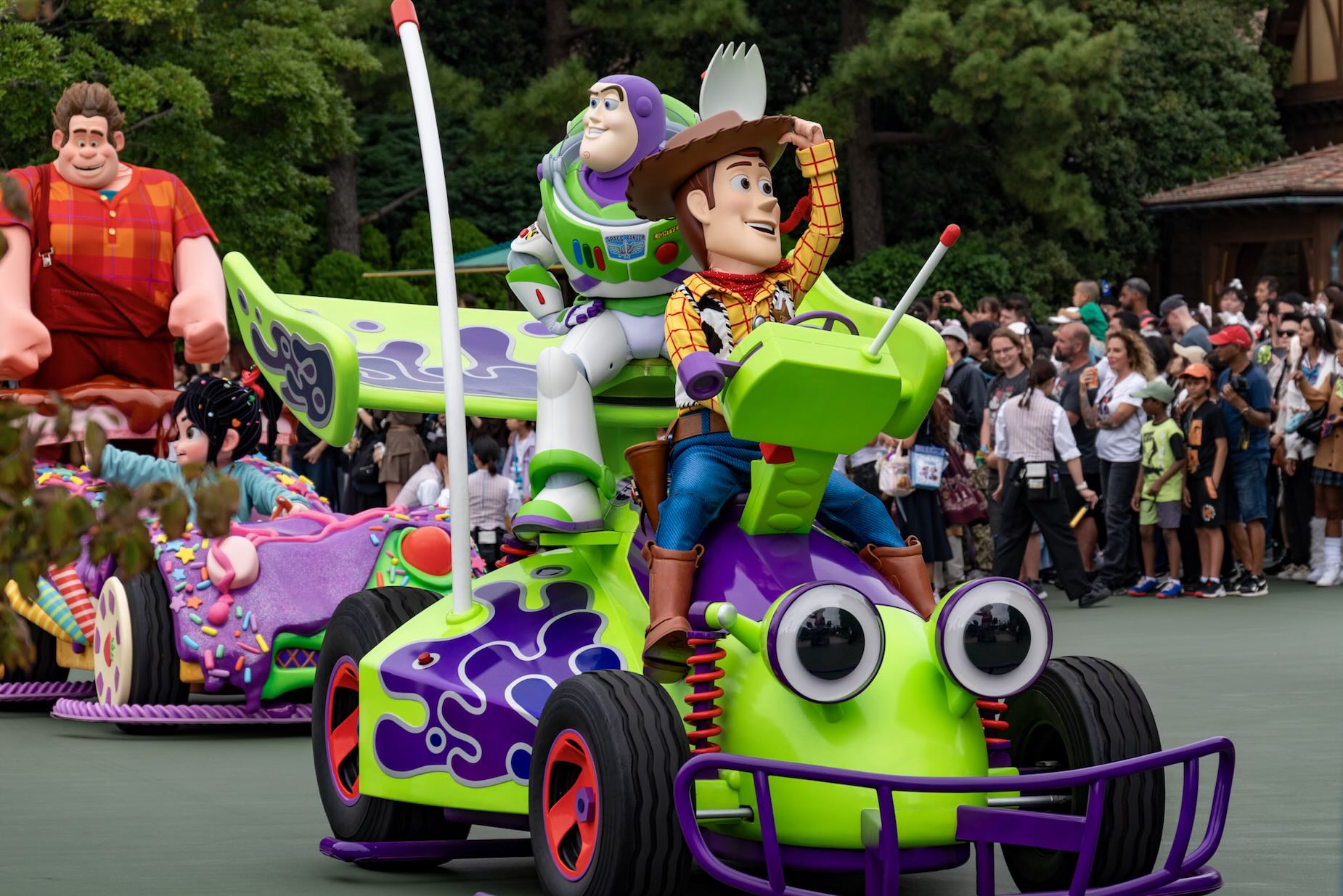 Tokyo Disneyland Japan Asia - Parade Toy Story Woody & buzzlightyear