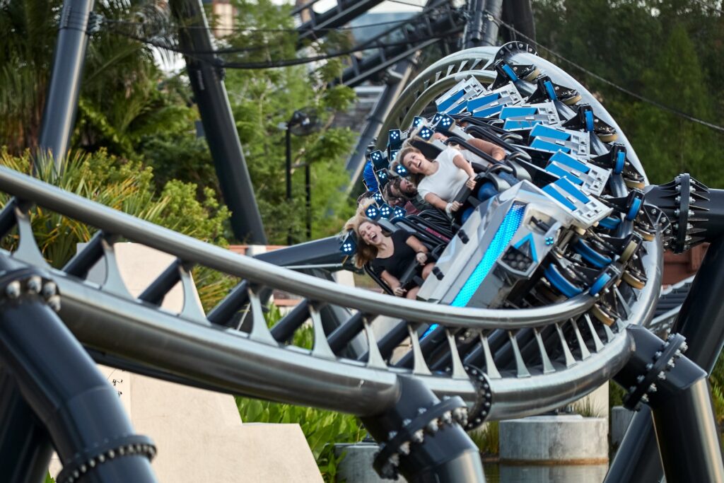 Roller coaster at Islands of Adventure, Universal Orlando Resort - ticket to top attractions