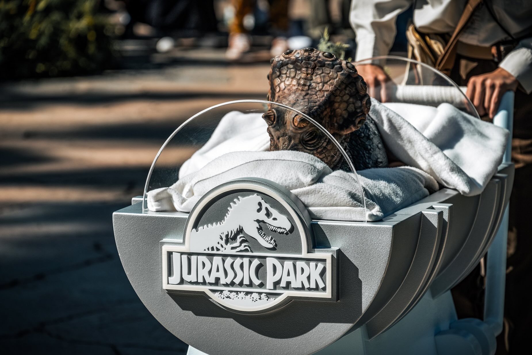 Jurassic Park attraction at Universal Studios Japan with live dino experience