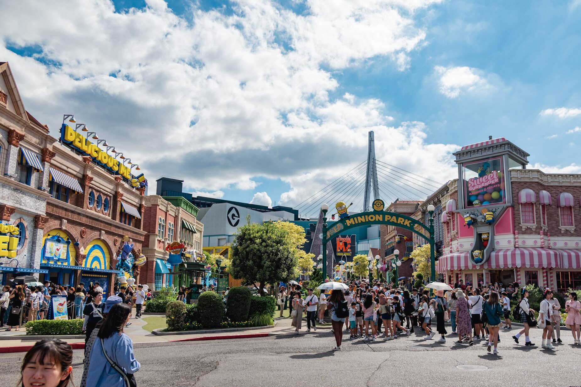 Minion Mayhem attraction and theme area at Universal Studios Japan
