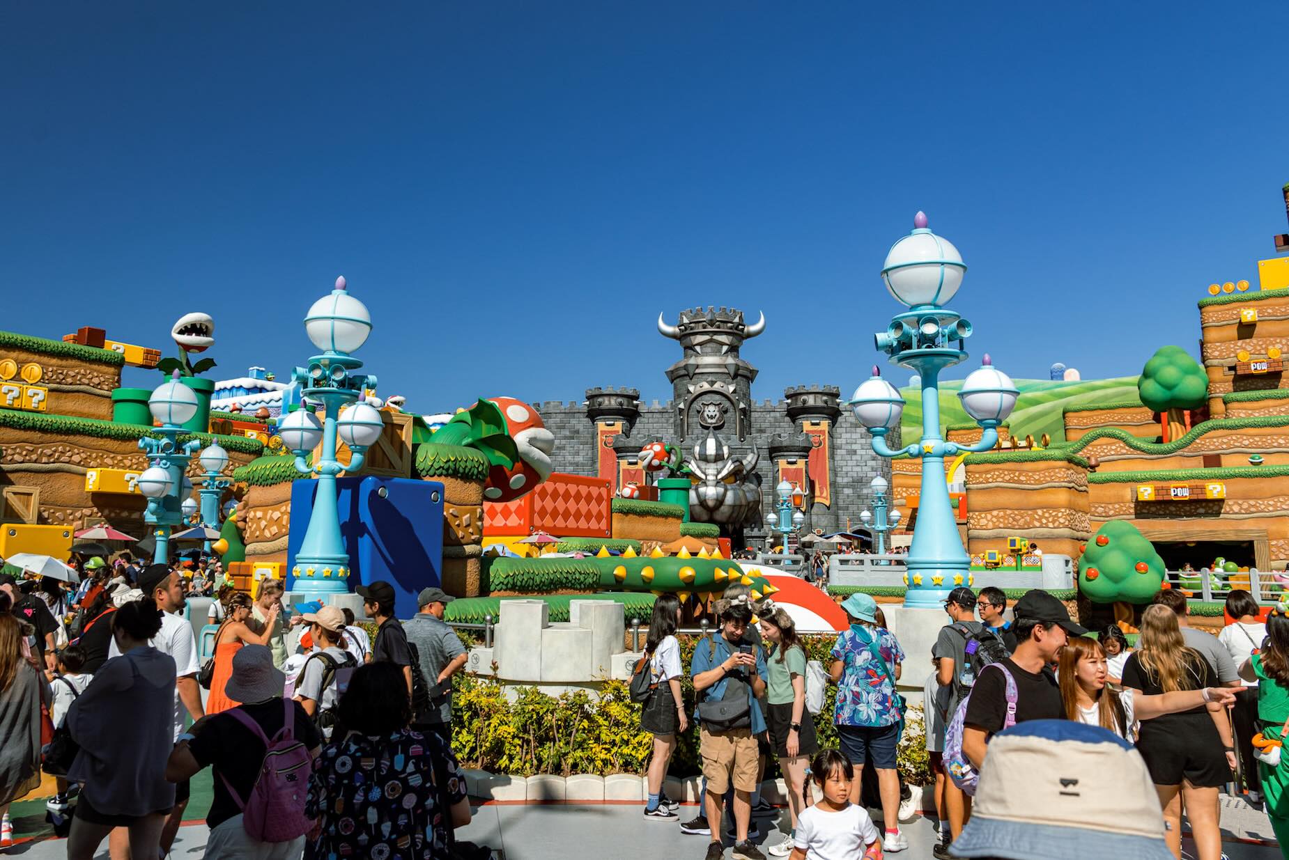 Interactive world of Mario and Luigi in Super Nintendo World Japan Universal