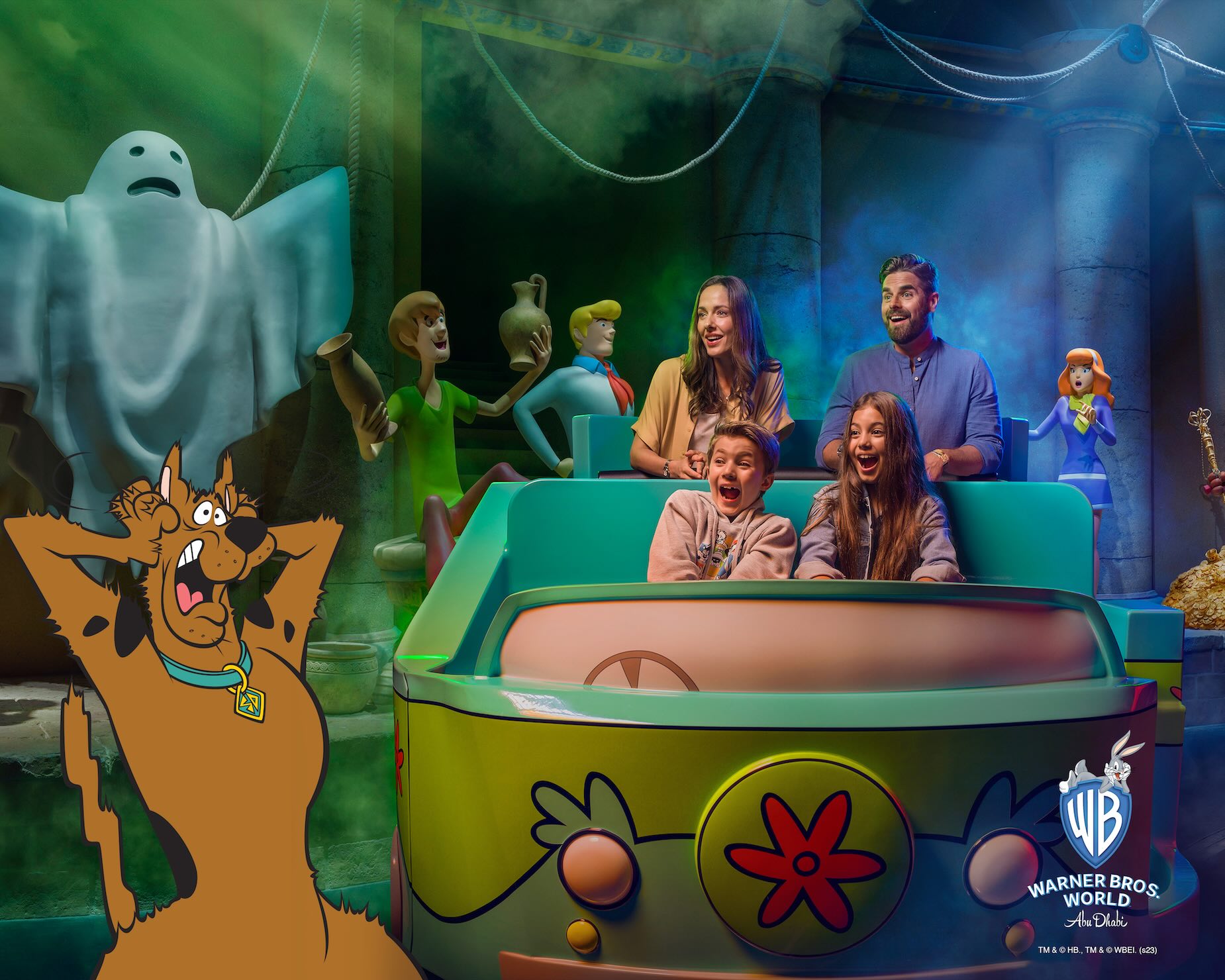 Scooby Doo attraction at Warner Bros. World during a vacation to Abu Dhabi
