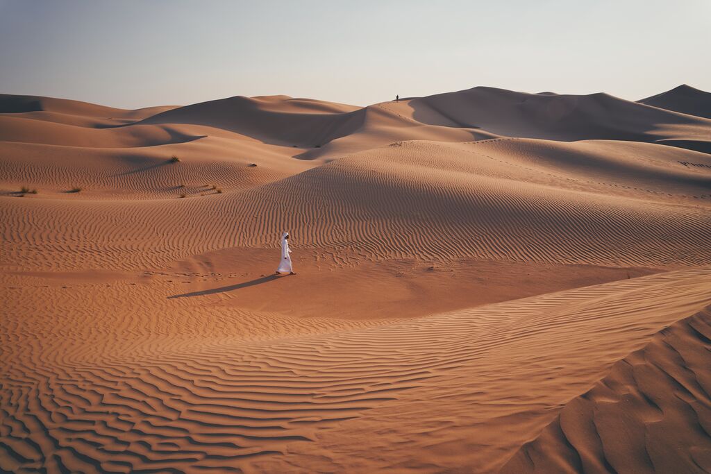 Dubai Desert Overview United Arab Emirates