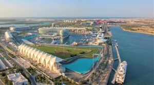 Abu Dhabi United Arab Emirates Aerial Yas Marina