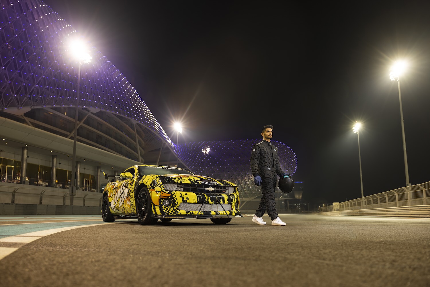 Yas Marina Circuit Abu Dhabi At Night