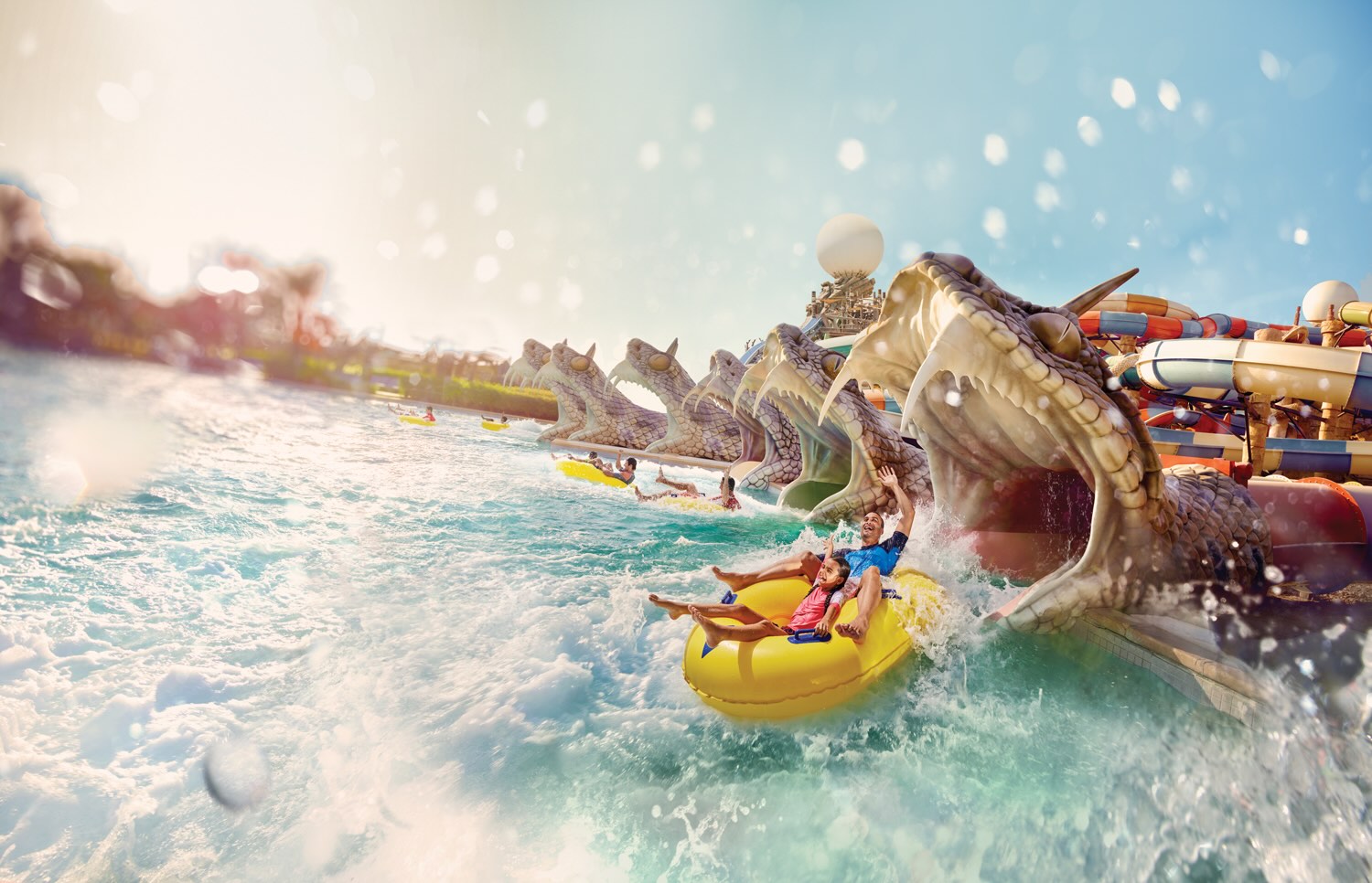 United Arab Emirates Yas Waterworld Abu Dhabi Slither slide