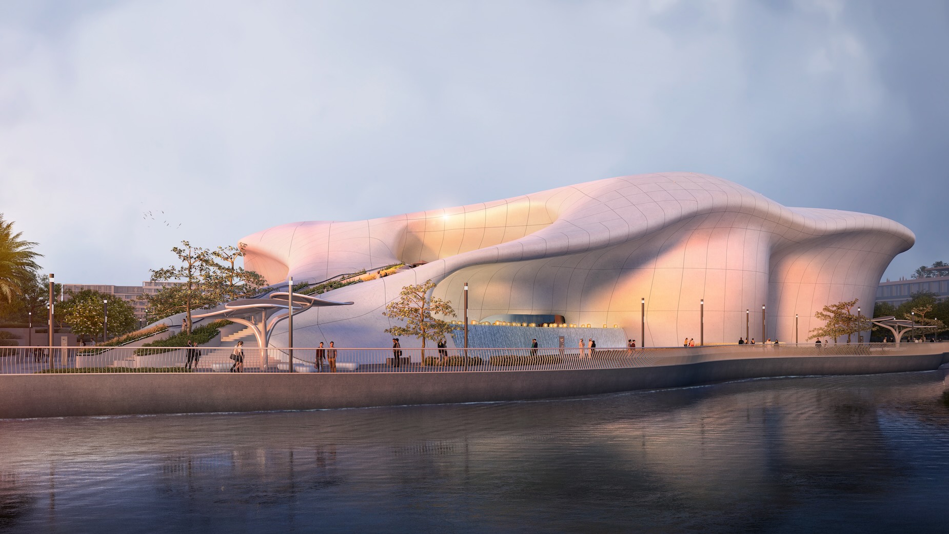 Abu Dhabi United Arab Emirates TeamLab Phenomena Exterior Rendering