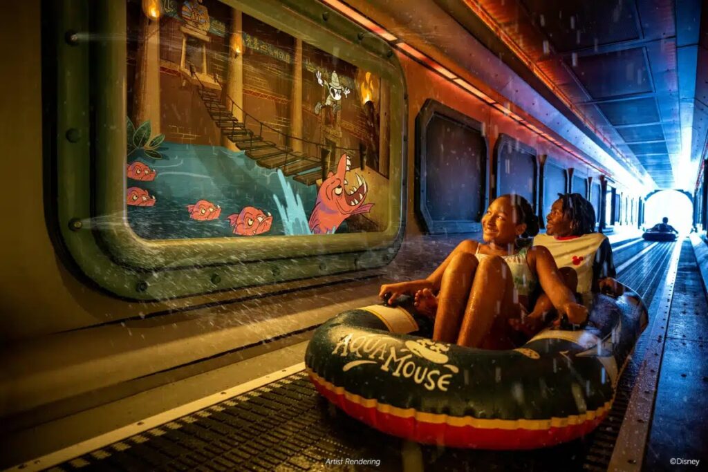 Disney Cruise Line - Disney Treasure AquaMouse slide