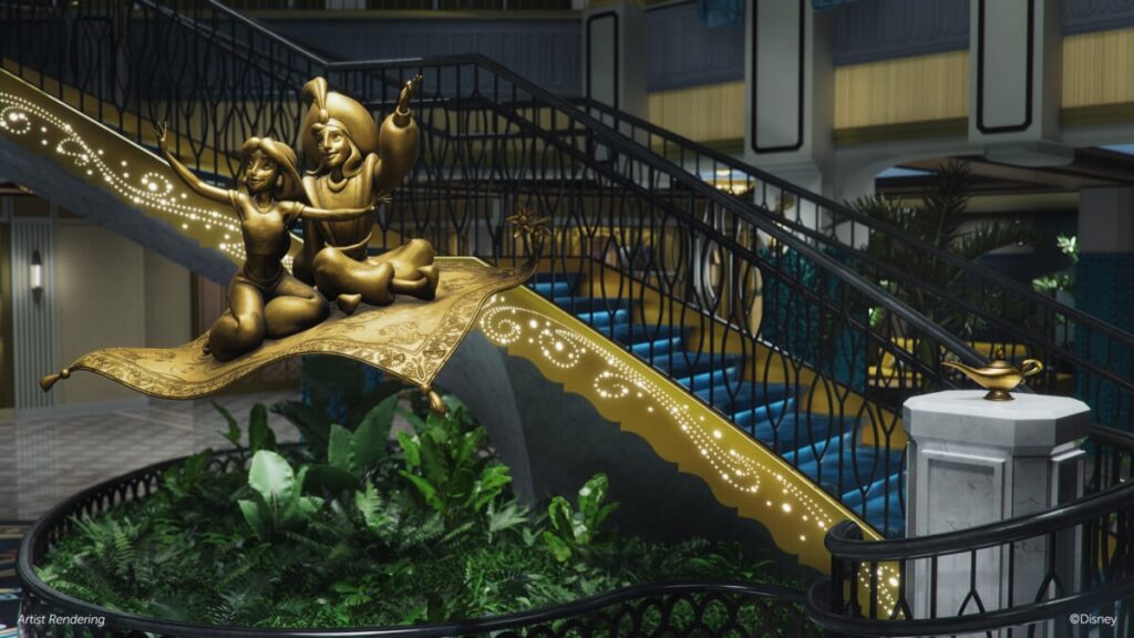 Disney Cruise Line - Disney Treasure Grand Hall Yasmine and Aladdin