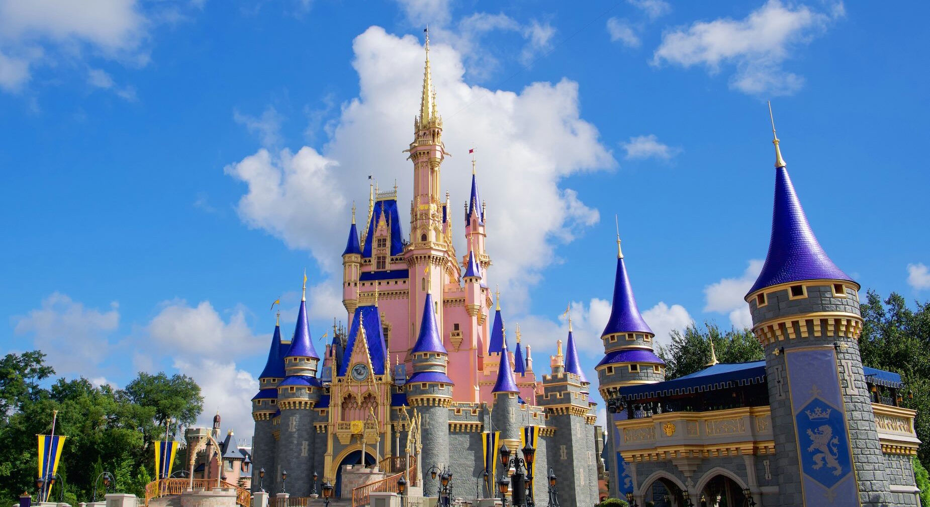 Cinderella Castle in Magic Kingdom during vacation at Walt Disney World Orlando Florida