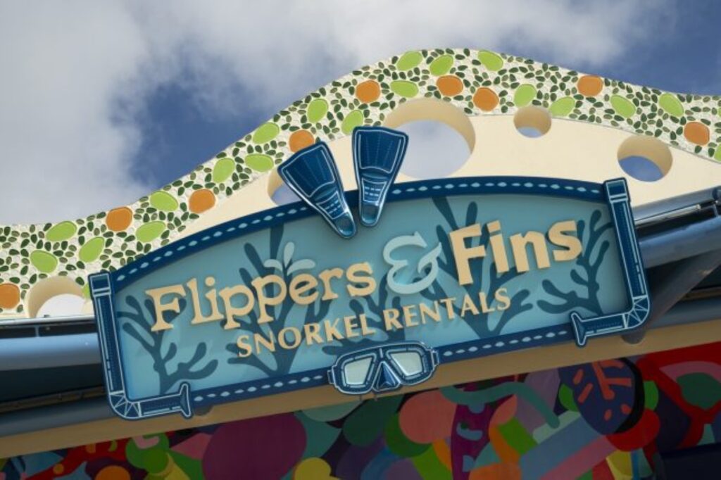 Snorkel rentals on Lookout Cay, Disney Cruise Line's private island