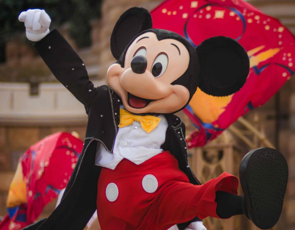 Mickey in show Hong Kong Disneyland