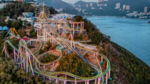 Ocean Park Hong Kong Azië - Aerial view