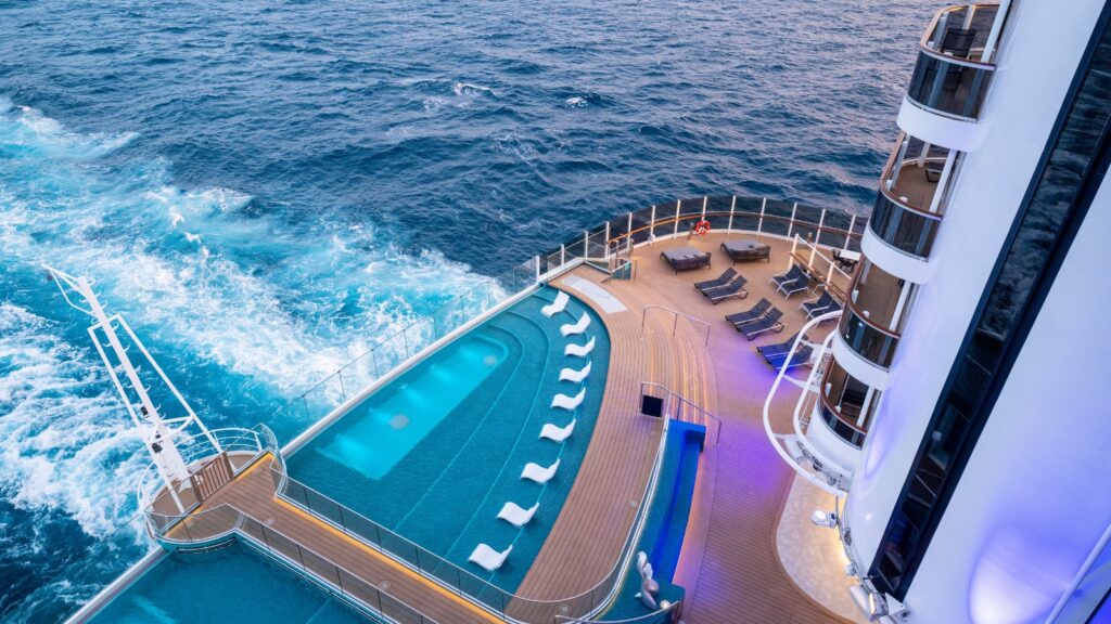 MSC Seashore backside