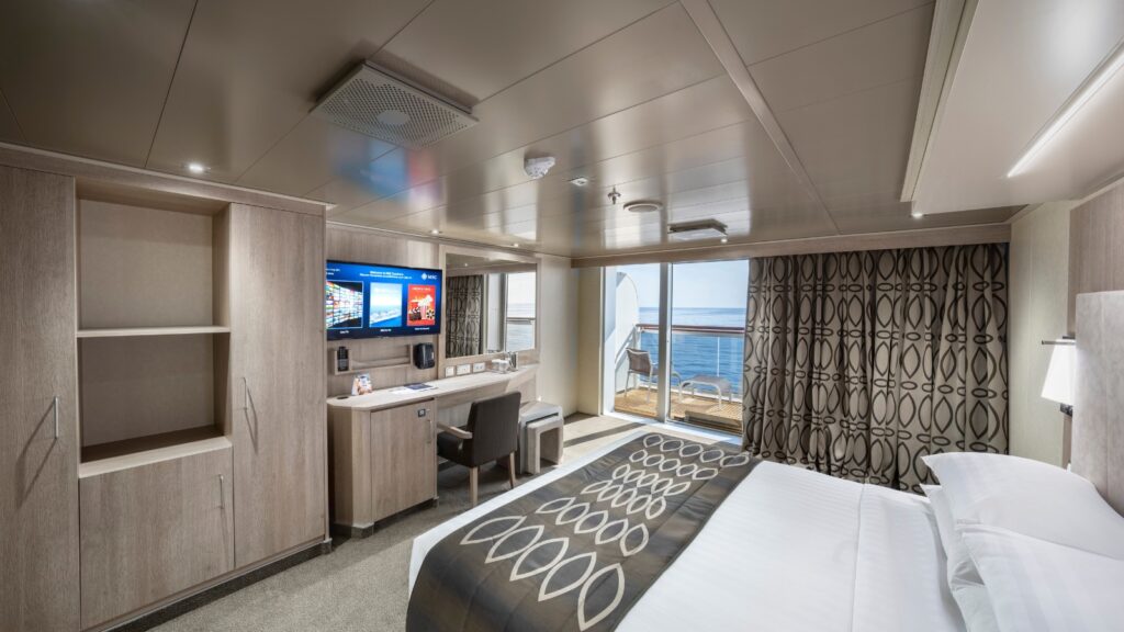 MSC Seashore balcony cabin